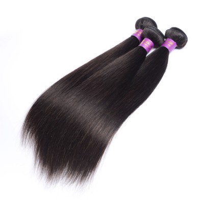 Factory cheap price cuticle aligned soft thick raw bundles 100% human hair extension