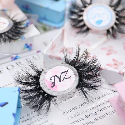 New arrival Hypo allergenic fluffy 25mm 5D mink eyelashes cruelty free 100% real mink lashes