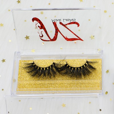 Luxury cruelty free false eye lashes 3D strip mink lashes with private label