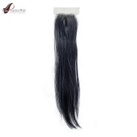 Natural Straight Folded Swiss Lace Frontal Human Hair